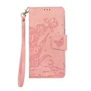 MCC Folio Case iPhone XR Leather Wallet Cover Butterfly Apple iPhoneXR [Pink]
