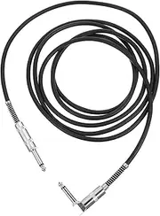Sosoport Guitar Cable Professional Instrument Cord with Right Angle Connector Durable Electric Guitar Leads for Amplifier Mixer Bass and Keyboard