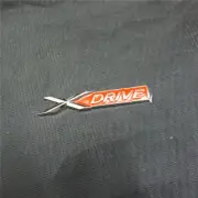 1x Red Glossy XDRIVE Silver Metal Emblem Decal Sticker Badge Diesel Turbo 3D AWD (for: MG)