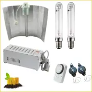 2 set of 600w Magnetic Ballast Bat Wing combo with HPS+MH lamps & Timer hanger