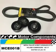 HOLDEN COMMODORE VSII VT VX VY METAL PULLEY & BELT KIT for ECOTEC 3.8 Litre V6