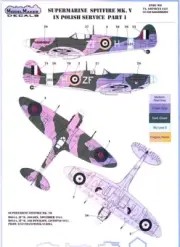 Model Maker Decals 1/72 SUPERMARINE SPITFIRE Mk.V IN POLISH SERVICE Part 1