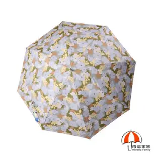 【雨傘家族】日式迷彩雲朵淑女直傘(23吋)｜台灣福懋特級遮光傘布｜遮光降溫涼感抗UV｜自動直傘晴雨兼用