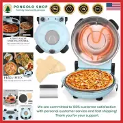Electric Pizza Cooker with Cool-Touch Handles - Perfect for Home Pizza Parties