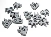 Lego - Lot of 12 - Grey Gray, Plate Special 1 x 2 5.9mm Centre Side Cup