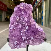 6.4LB Rare Amethyst geode quartz cluster crystal specimen Healing