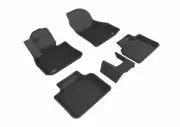 3D 16-23 Fits BMW X1 18-23 X2 F48 F39 1st 2nd Row Black Carbon Fiber Floor Mat (for: BMW)