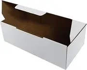 OZPACK Die Cut Cardboard Boxes (100pcs/250 x 190 x 90mm) – Gift, Packaging, Shipping Boxes, Strong, Lightweight – WHITE