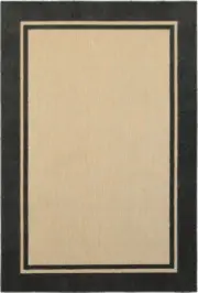 Beige Solid Machine Made Angled Lined Outdoor Runner 5594K - Aprx 2'3"x7'6"