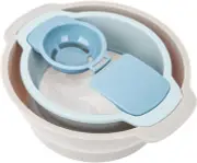 4-in-1 Baking Tools Set, Flour Sifter | Egg Separator | Mixing Medium, Blue