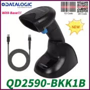 Datalogic QuickScan QD2590-BKK1 2D USB Imager Barcode Scanner With Cable + Base