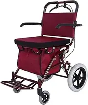 Foldable Mobility Walking Aid Four-Wheeled Walker with Seat Walking Frame for The Elderly Shopping Pedal Walker Shopping Cart Interesting