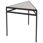 NEW Cafe Lighting Hugo Grey Marble Side Table Black