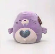 Squishmallows KellyToy Winnie The Walrus Plush Animal Purple NWT Girls