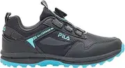 [Fila] Kid's Trento Dial 2 Running Shoe, Charcoal/Baltic Sea, 5 US Big Kid