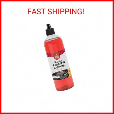Ner Mitzvah Paraffin Lamp Oil, Red Smokeless, Odorless, Clean Burning Fuel for I