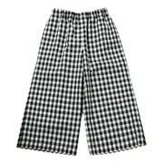 [Tao] Polyester Ramie Rayon Gingham Pants