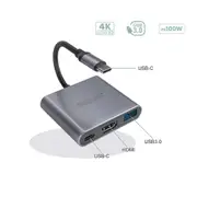Sansai 3 in 1 USBC to Standard USB3.0 HDMI Port & USBC Adapter Convertor Hub