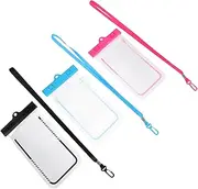OKUMEYR 3sets Drifting Diving Swimming Phone Pouch Underwater Phone Bag Drifting Cellphone Protector