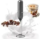 Milk Frother Handheld with Stand Battery Operated Milk Foamer Electric Mini D...