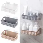 Bathroom Shelf Kitchen Organizer Corner Frame Plastic Caddy Shower X1V9