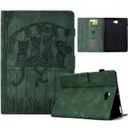 Cats Embossed Leather Smart Tablet Case, For Samsung Galaxy Tab A 10.1 2016 T580