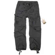 Brandit Pure Vintage Pants, black-grey, Size 7XL for Men Black Grey