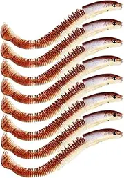 Fravsiu Fisherman's Dragon Bait, Soft Fishing Lures | Realistic Bass Baits 8 Pieces - Natural Action Fishing Lure for Swimming, Improved Catch for Water and Saltwater