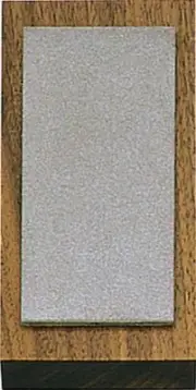Eze-Lap Diamond Knife Blade Sharpener Fine Grit Walnut Block Non-Skid Feet USA