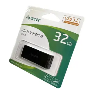 Apacer 宇瞻 AH350 USB 3.2 Gen 1 32GB 隨身碟 行動碟