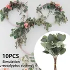 Artificial Eucalyptus Stems Flowers Fake Plant Leaf Branches Home Greenery