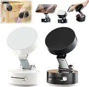 Netruna Vacuum Magnetic Phone Holder - Portable Foldable Vacuum Magnetic Suction Cup Holder for Car, Gym, Travel, Compatible with iPhone 16/15/14/13/12 Series Magsafe Devices (2 Pcs B)