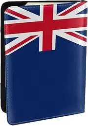 [JEJEA] Flag of The Turks and Caicos Islands Print Travel Organizer Credit Cards Case Passport BookPassport Holder Cover Wallet forTraveling,, Black, One Size