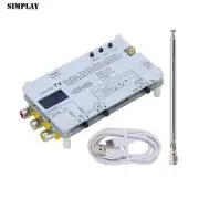 White Analog TV Signal Transmitter Home Analog TV Transmitter with OLED Display