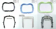 2Pcs Dental Endo Frame Rubber Dam Sheet Carbon Fibre Contrast Foldable Stainless
