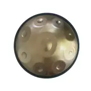 Jam Music 9 Notes Handpan 22' Inch Steel Hand Drum In Minor D 440Hz - Golden