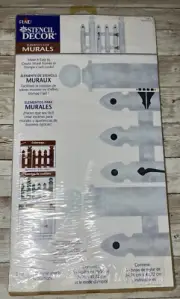 VTG Plaid Stencil Decor Elements for Mural Stencil Picket Fences Pattern #26852