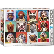 EuroGraphics Funny Dogs by Lucia Heffernan 1000 Piece Puzzle Free shipping