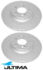 ULTIMA FRONT VENTED DISC BRAKE ROTOR SET FOR HYUNDAI ELANTRA AD G4FJ 1.6L I4