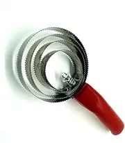 Easy To Clean Horse Itching Brush Sturdy And Durable Made With Stainless Steel And PP Widely Used Horse Scraper, red 4 circles
