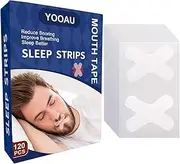 Sleep Strips 120Pcs Pain-Gentle Transparent Tape Strips - Free Removal & Hypoallergic Tape - Micropore Tape for Restores Nasal Breathing Snoring Reduction Snoring Solution for Men and Women