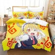 a148 Bed Sheets ed Miss Kobayashis Dragon Maid Bedding SetKanna Duvet Cover Double Adult Kids Quilt Cover3-Piece Bedding Set (1 Duvet Cover + 2 Pill