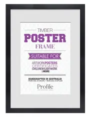 [Profile Australia] Classic Timber Poster Frame A2/A3 in Black