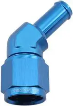 Aeroflow Female -10An 45Deg to 1/2 Barbblue Swivel Nut - AF412-10-08