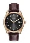 Citizen Men's Classic Eco-Drive Leather Strap Watch, Date,