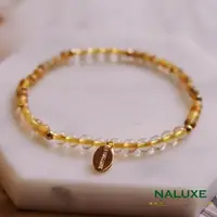 在飛比找森森購物網優惠-【Naluxe】鈦金花+金髮晶設計款開運手鍊