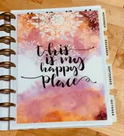 "This is my Happy Place" Quote 2-Sided Dashboard 4 use w/ Classic Happy Planner