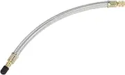 X AUTOHAUX Tire Valve Stem Air Inflation Adaptor Durable 250mm Long Tire Valve Extension Pure Copper Stainless Steel Silver Tone