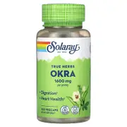 Solaray, True Herbs, Okra, 100 VegCaps (400 mg per Capsule)