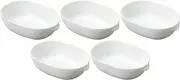 Set of 5, Egg Shaped Gratin Dish, 6.2 x 4.2 x 1.6 inches (15.8 x 10.6 x 4 cm), [Gratin Dish